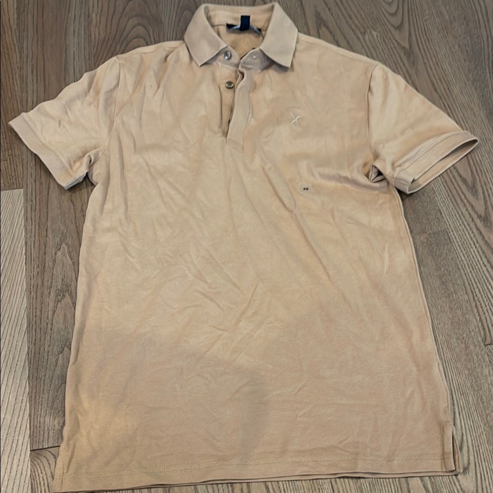 Express Tan Polo Shirt Classic Cotton Blend